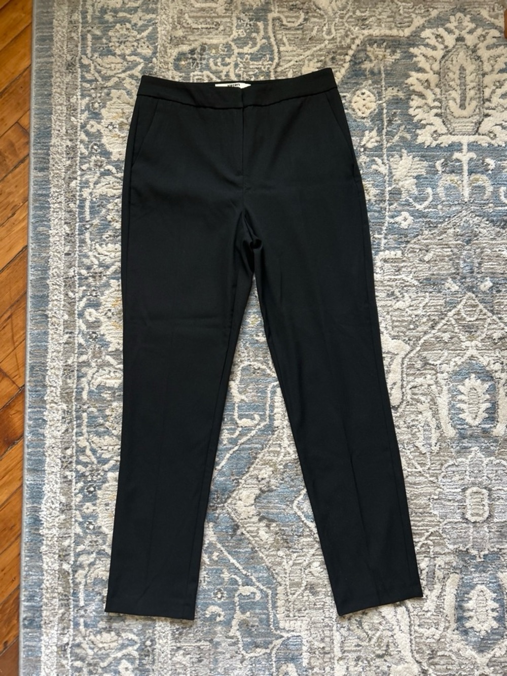 Women's Black Slim Tailored Stretch Trousers